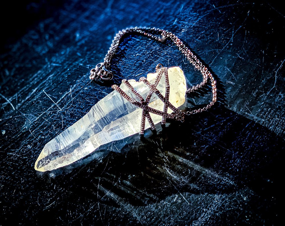 Sage & Salt X The Woods Quartz Crystal Necklace